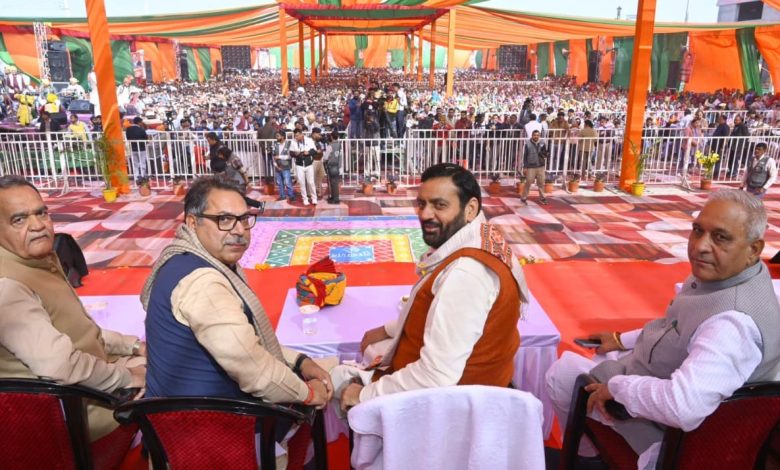 हांसी विकास रैली में मुख्यमंत्री नायब सिंह सैनी ने करोड़ों की परियोजनाओं की घोषणा की