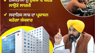 मान सरकार ने जनहित में सुनाए कड़े फैसले, मरीज़ों के अधिकारों की होगी सुरक्षा, प्राइवेट अस्पतालों को किया सावधान!*