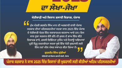 मान सरकार ने 2025 को किसानों के लिए समृद्धि का साल बनाया: पंजाब के खेतों में दिखे ऐतिहासिक बदलाव