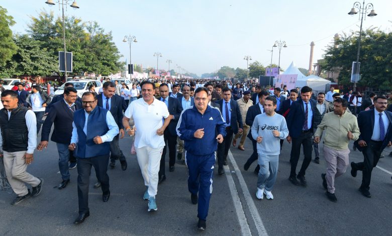 CM भजनलाल शर्मा की दौड़, अमर जवान ज्योति से ‘रन फॉर विकसित राजस्थान’
