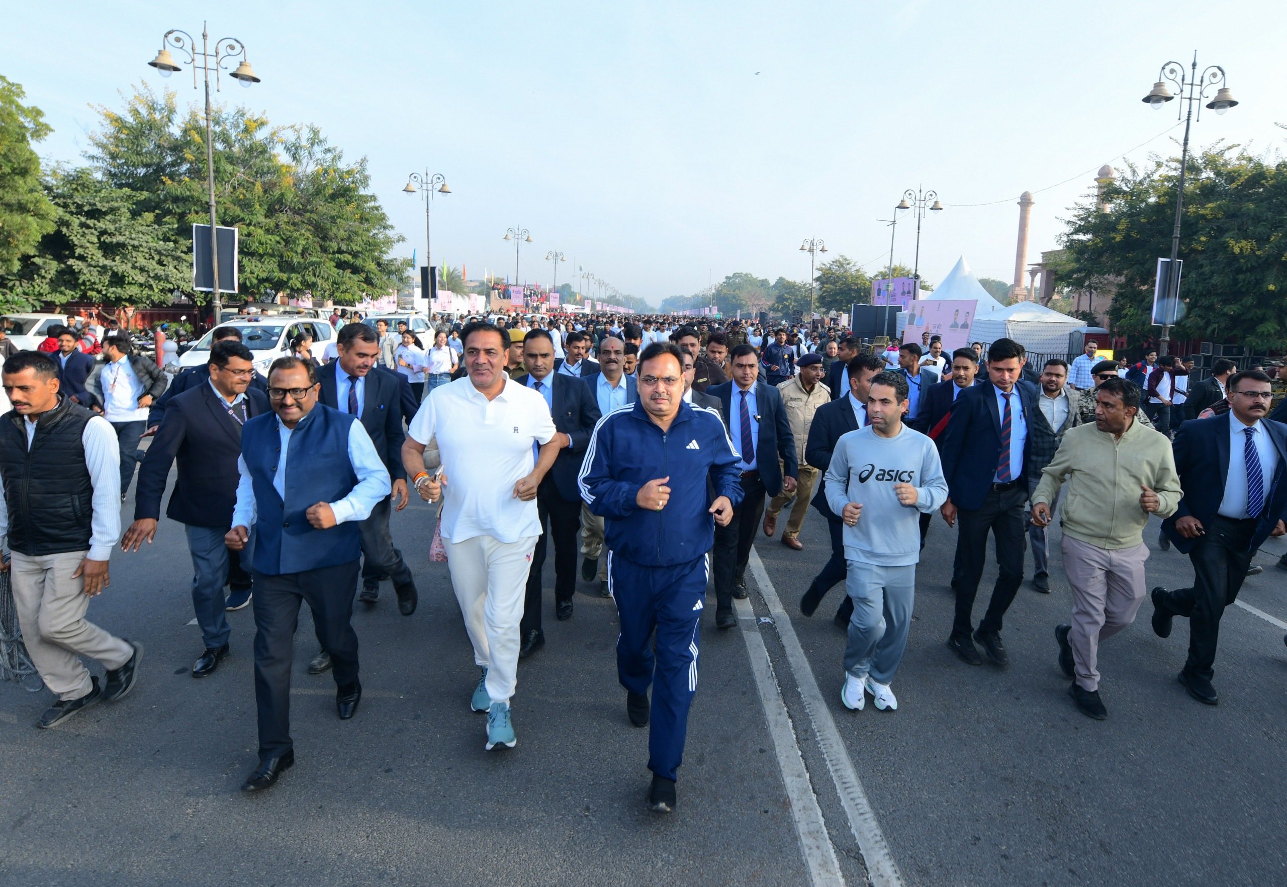 CM भजनलाल शर्मा की दौड़, अमर जवान ज्योति से ‘रन फॉर विकसित राजस्थान’