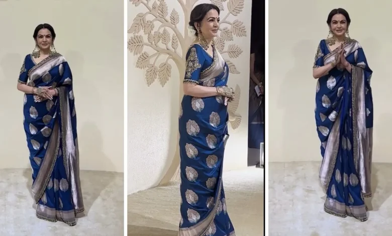 नीता अंबानी ने 100 साल पुराने ईयररिंग्स के साथ दिखाया रॉयल लुक, सादगी में छुपी शाही खूबसूरती