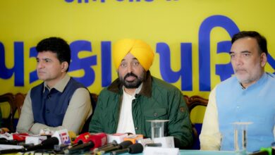 अहमदाबाद में पंजाब के मुख्यमंत्री भगवंत मान की प्रेस कॉन्फ्रेंस