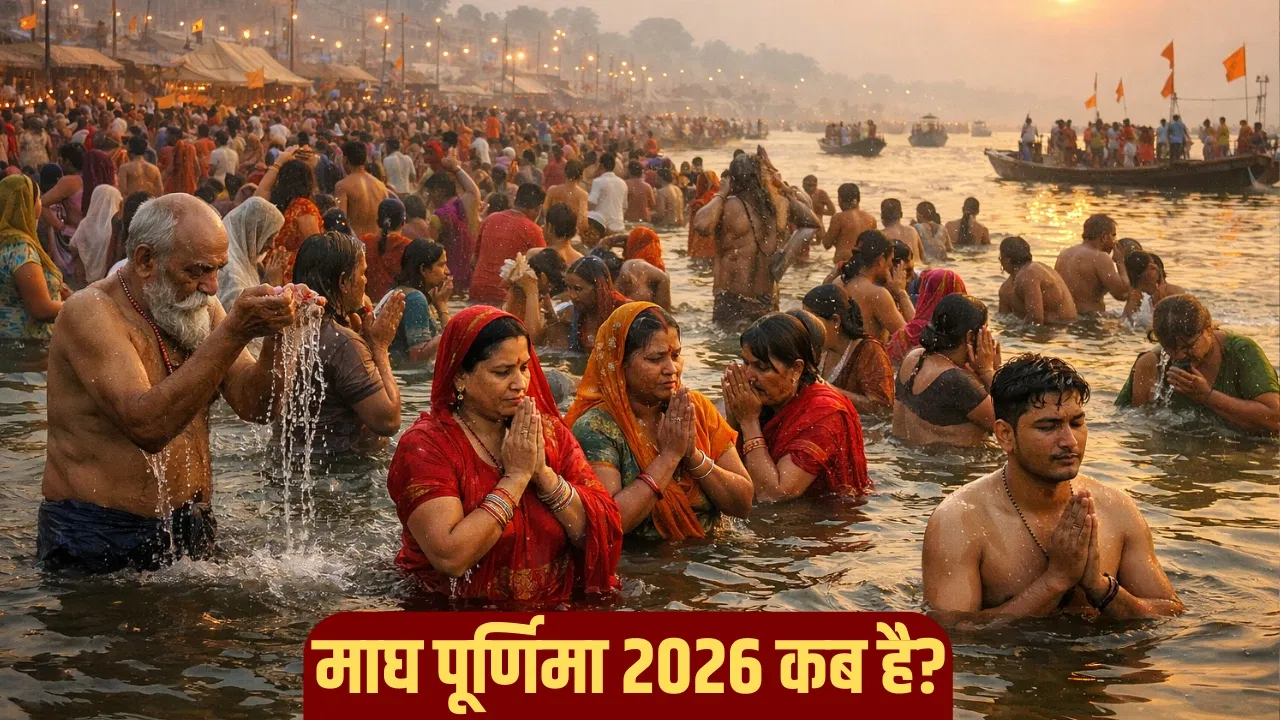 माघ पूर्णिमा 2026 की तिथि, शुभ मुहूर्त और पूजा विधि जानें 12 माघ पूर्णिमा 2026 की तिथि, शुभ मुहूर्त और पूजा विधि जानें