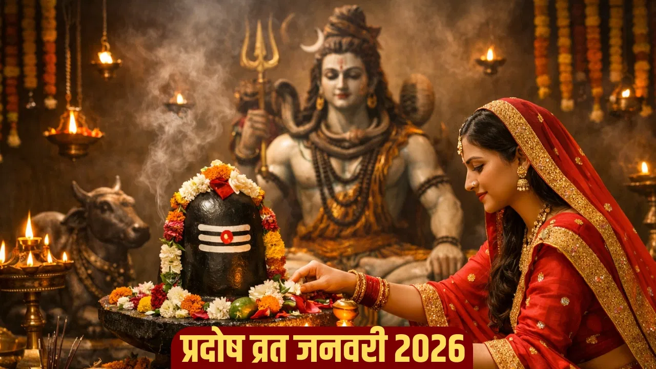 जनवरी 2026 का अंतिम प्रदोष व्रत: तारीख, शुभ मुहूर्त, पूजा विधि और महत्व 12 जनवरी 2026 का अंतिम प्रदोष व्रत: तारीख, शुभ मुहूर्त, पूजा विधि और महत्व