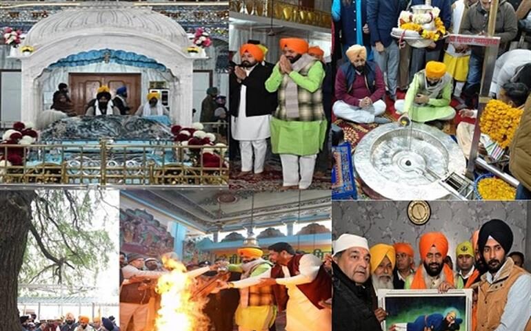 CM Nayab Saini ने लुधियाना में माछीवाड़ा स्थित गुरुद्वारा चरण कंवल साहिब में मत्था टेका