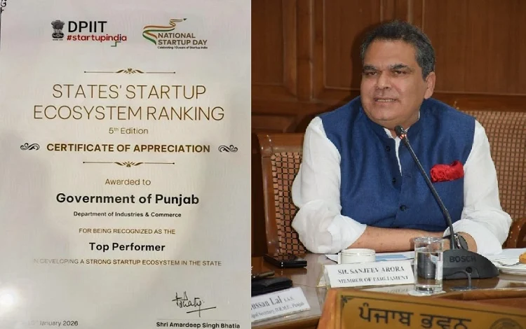 संजीव अरोरा: भारत सरकार द्वारा राज्यों के स्टार्टअप इकोसिस्टम रैंकिंग में एक बार फिर 'शीर्ष प्रदर्शनकर्ता' के रूप में मान्यता प्राप्त