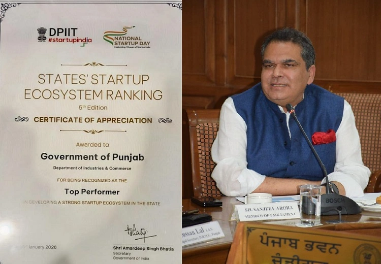 संजीव अरोरा: भारत सरकार द्वारा राज्यों के स्टार्टअप इकोसिस्टम रैंकिंग में एक बार फिर 'शीर्ष प्रदर्शनकर्ता' के रूप में मान्यता प्राप्त