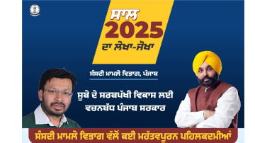 पंजाब सरकार ने श्री आनंदपुर साहिब में स्कूली छात्रों के लिए विधानसभा का मॉक सत्र आयोजित किया।