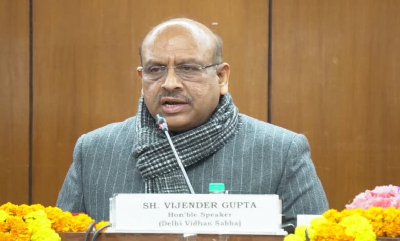 पांच बैठकों में 12 घंटे से ज्यादा काम: दिल्ली विधानसभा अध्यक्ष विजेंद्र गुप्ता ने शीतकालीन सत्र का ब्योरा, चार विधेयक पारित