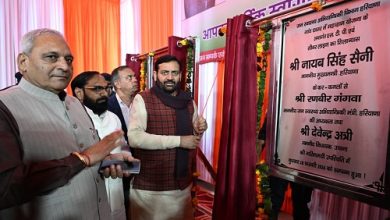 मुख्यमंत्री नायब सिंह सैनी ने उचाना विधानसभा क्षेत्र में पांच विकास परियोजनाओं का उद्घाटन किया