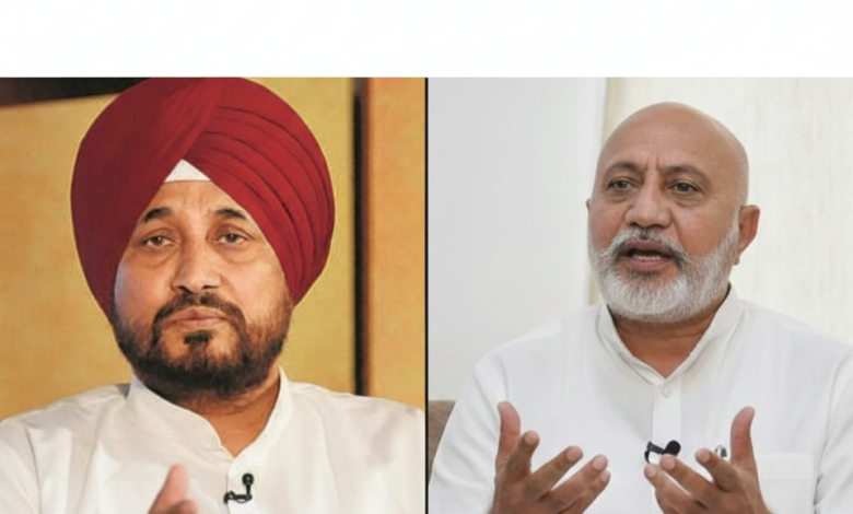 AAP leader Baltej Pannu and Congress MP Charanjit Singh Channi Punjab Drug Controversy