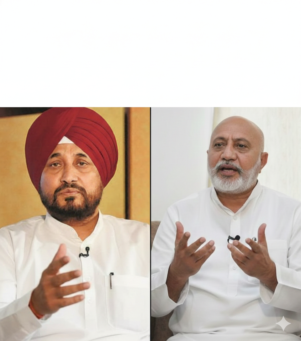 AAP leader Baltej Pannu and Congress MP Charanjit Singh Channi Punjab Drug Controversy