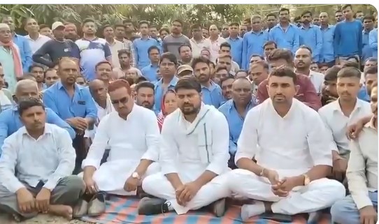 AAP विधायक चैतर वसावा की मध्यस्थता से समझौता, जे पी ग्रुप के कर्मचारियों की हड़ताल का सुखद अंत