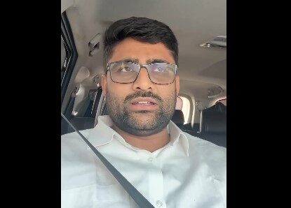 AAP विधायक गोपाल इटालिया ने ब्रिज में हल्के दर्जे के मटीरियल को लेकर किया कटाक्ष