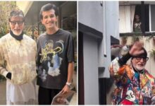अमिताभ बच्चन ने अपने पड़ोसी को घर बुलाया, बिग बी ने अपने पड़ोसी को घर बुलाया, संडे दर्शन का वीडियो शेयर करने पर हुई खास मुलाकात