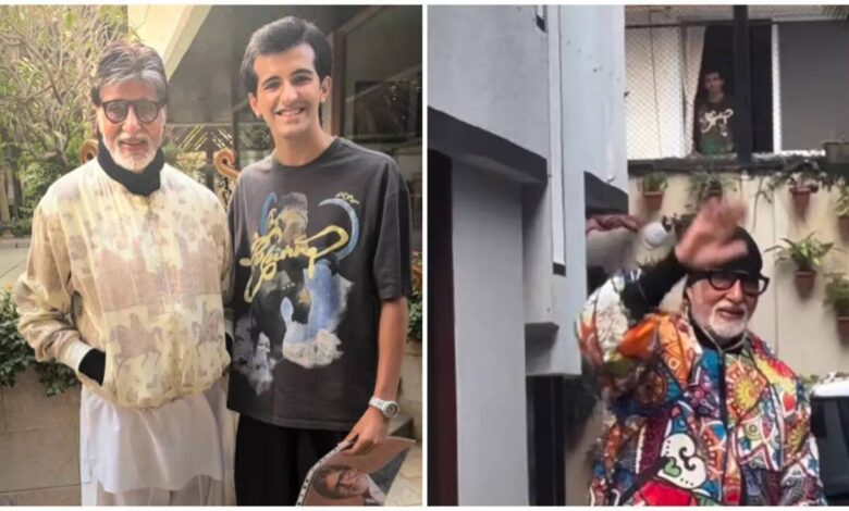 अमिताभ बच्चन ने अपने पड़ोसी को घर बुलाया, बिग बी ने अपने पड़ोसी को घर बुलाया, संडे दर्शन का वीडियो शेयर करने पर हुई खास मुलाकात