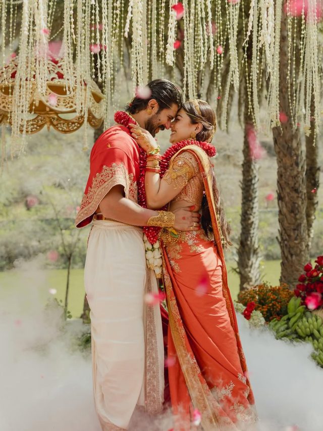 विजय-रश्मिका की शादी में जूलरी ने मचाई धूम, सिर से पैर तक सजे ‘गोल्ड कपल’, पहना भारी हार