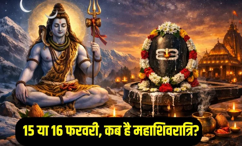 महाशिवरात्रि 2026 व्रत: 15 या 16 फरवरी? जानें पूजा मुहूर्त और महत्व