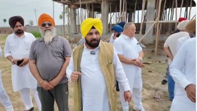 AAP कैबिनेट मंत्री हरभजन सिंह ई.टी.ओ ख्वा राजपूतन गांव खेल स्टेडियम का दौरा करते हुए