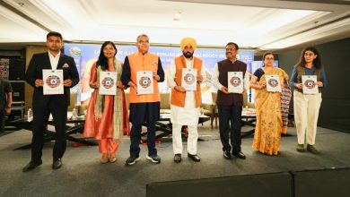 पंजाब के मुख्यमंत्री भगवंत सिंह मान लुधियाना में औद्योगिक एवं व्यापार विकास नीति 2026 लॉन्च करते हुए