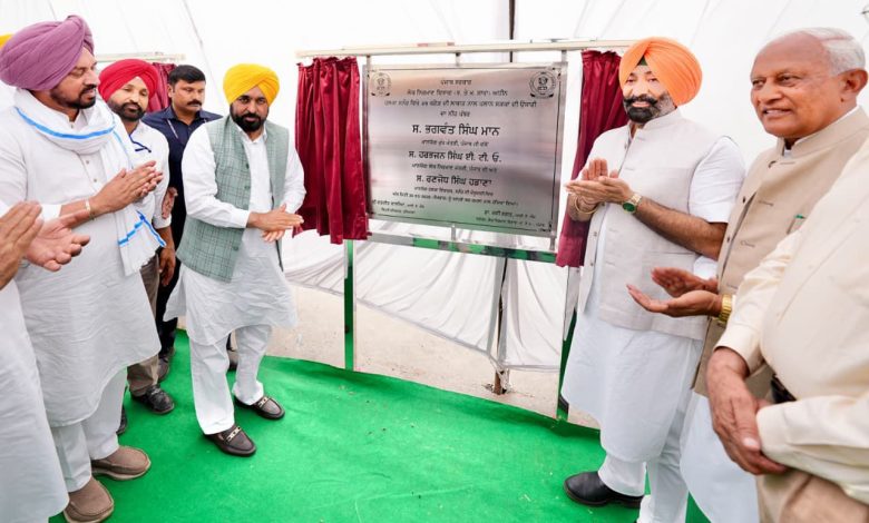 मुख्यमंत्री भगवंत सिंह मान द्वारा विकास परियोजनाओं की सौगात, सनौर में 87 करोड़ की लागत से सड़कों के नवीनीकरण की शुरुआत