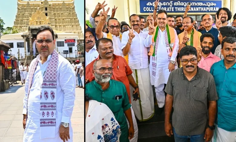 सीएम भजनलाल केरलम दौरा भाजपा नामांकन