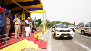 मुख्यमंत्री भगवंत मान ERVs लॉन्च करते हुए, संगरूर में हाई-टेक पुलिस वाहन