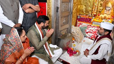 मुख्यमंत्री श्री नायब सिंह सैनी नवरात्रि और नववर्ष पर माता मनसा देवी मंदिर में