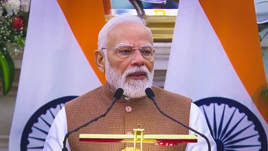 पीएम मोदी फिनलैंड के राष्ट्रपति अलेक्जेंडर स्टब के साथ संयुक्त प्रेस कॉन्फ्रेंस को संबोधित करते हुए