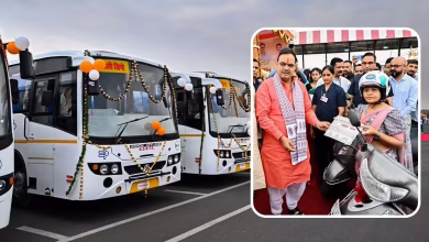 मुख्यमंत्री भजनलाल शर्मा राजस्थान दिवस 2026 पर 207 नई रोडवेज बसों को हरी झंडी दिखाते हुए