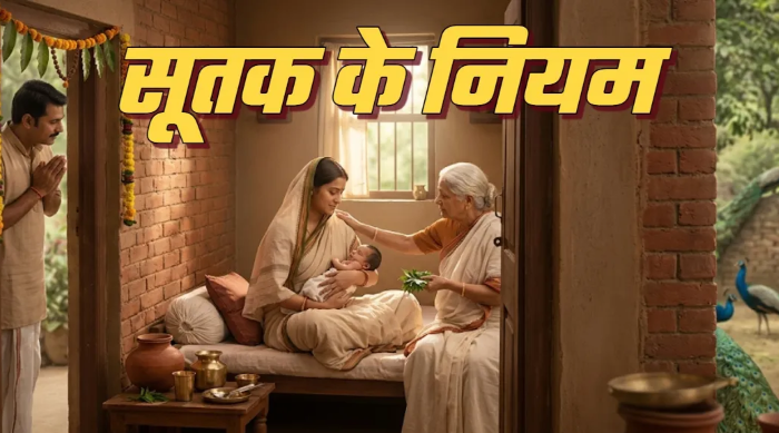 सूतक के नियम के अनुसार नवजात शिशु के जन्म पर घर में पूजा और हवन
