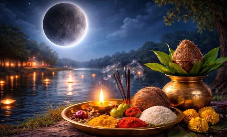 वैशाख अमावस्या तुलसी मंत्र जप करते श्रद्धालु और तुलसी पूजन की विधि