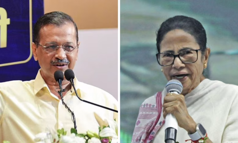 अरविंद केजरीवाल ने ममता बनर्जी से की फोन पर बातचीत, लोकतंत्र की लड़ाई में जताया समर्थन