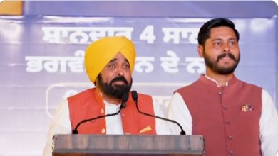 बटाला जनसभा को संबोधित करते मुख्यमंत्री भगवंत मान और विकास कार्यों का उद्घाटन