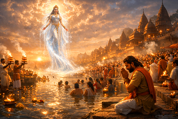 Ganga Saptami 2026 पर गंगा स्नान