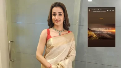तृषा कृष्णन इंस्टाग्राम पोस्ट प्यार और शांति संदेश के साथ