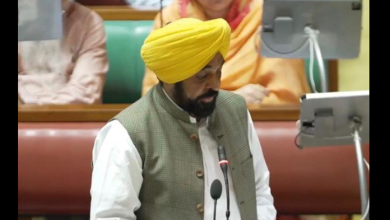 पंजाब विधानसभा में बेअदबी कानून में संशोधन बिल पेश करते मुख्यमंत्री भगवंत मान।
