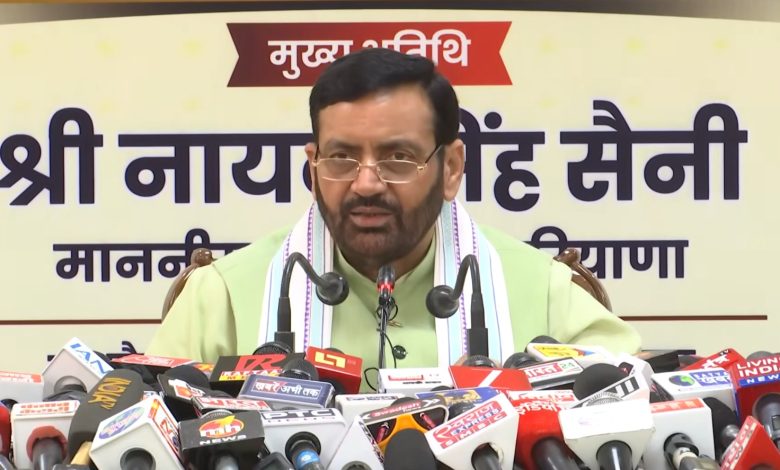 हरियाणा में डिजिटल जनगणना 2027 की घोषणा करते मुख्यमंत्री नायब सिंह सैनी