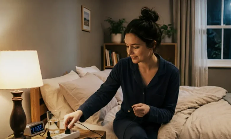 Electricity Saving Tips अपनाकर घर में बिजली बचत करते हुए राउटर और टीवी बंद करते हुए व्यक्ति