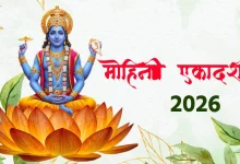 मोहिनी एकादशी 2026 पर तुलसी मंजरी से भगवान विष्णु की पूजा करती श्रद्धालु महिला