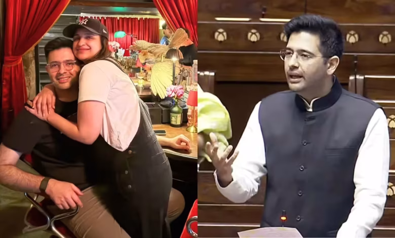 परिणीति चोपड़ा राघव चड्ढा की तारीफ करती हुई इंस्टाग्राम पोस्ट शेयर करती नजर आ रही हैं