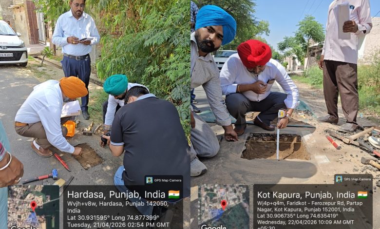 मुख्यमंत्री फ्लाइंग स्क्वाड ने पंजाब के कई गांवों में सड़क गुणवत्ता का किया निरीक्षण, विकास कार्यों की समीक्ष