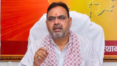 राजस्थान में प्राइवेट जगह पर सरकारी कार्यक्रम पर रोक की जानकारी देते मुख्यमंत्री भजनलाल शर्मा का ग्राफिक्स।