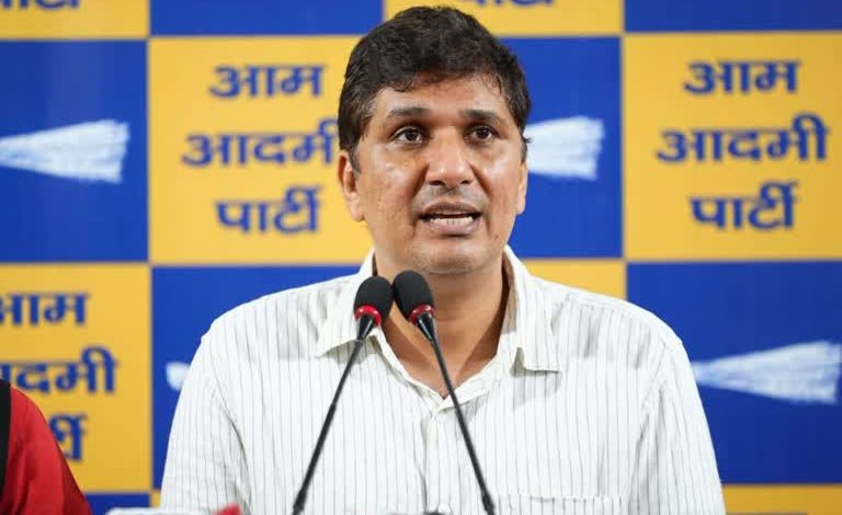 हनुमान जन्मोत्सव 2026 शोभा यात्रा चिराग दिल्ली में सौरभ भारद्वाज के नेतृत्व में