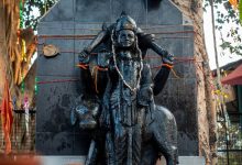 शनिश्चरी अमावस्या 2026 पर पीपल पूजा और शनि देव आराधना करते श्रद्धालु