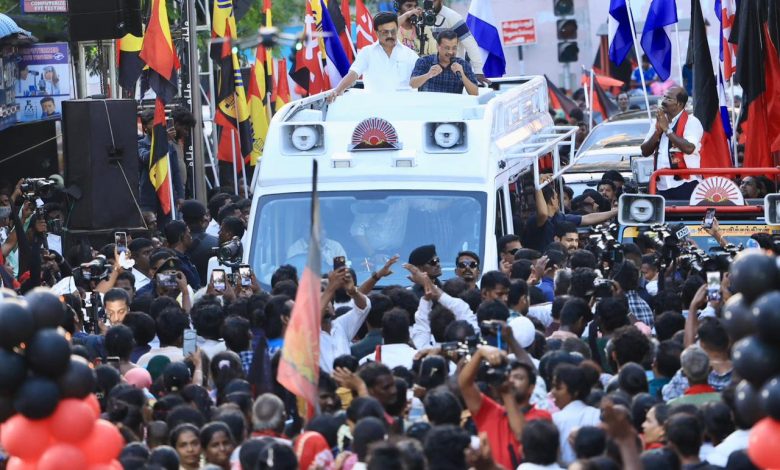 तमिलनाडु में अरविंद केजरीवाल और मुख्यमंत्री एम.के. स्टालिन का संयुक्त रोड शो, विकास और सुशासन पर जोर