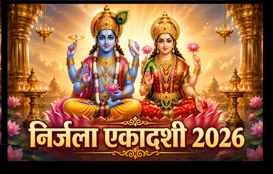 निर्जला एकादशी 2026 में भगवान विष्णु की पूजा करते श्रद्धालु और व्रत करते हुए भक्त