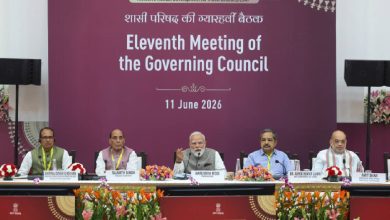 पीएम मोदी नीति आयोग गवर्निंग काउंसिल बैठक की अध्यक्षता करते हुए मुख्यमंत्री और केंद्रीय मंत्रियों के साथ चर्चा करते हुए