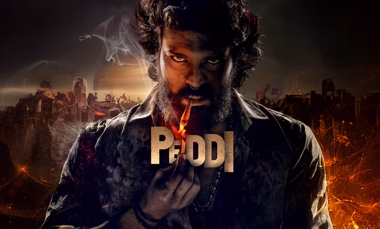Ram Charan Peddi movie emotional scene, village story film still, South Indian movie review Peddi